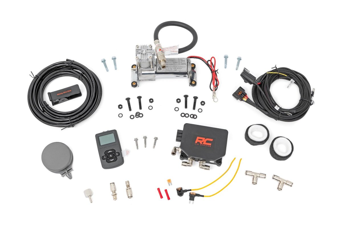 Wireless Air Bag Controller Kit - Rough Country - w/Compressor, Bluetooth Compatible